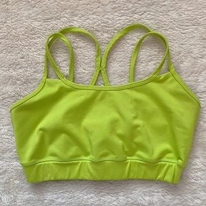 Gaiam Bright Green Sports Bra SZ M